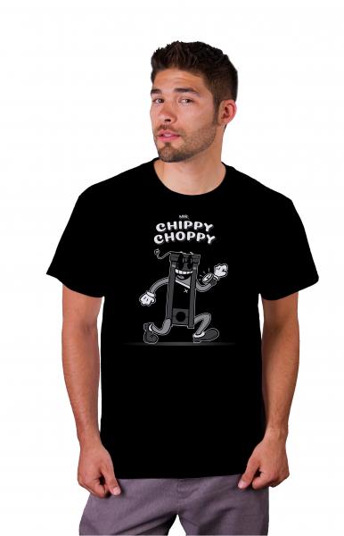 Mr. Chippy Choppy T-Shirts - Cyberpunk Apparel - Eat the Rich - Nerdy Gifts - Faux Vintage - 1930's Tribute picture