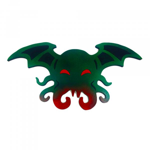 Cutethulhu - Wooden Home Decor - Cthulhu Lovecraftian Wall Sign