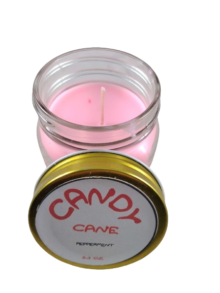 Candy Cane Candle